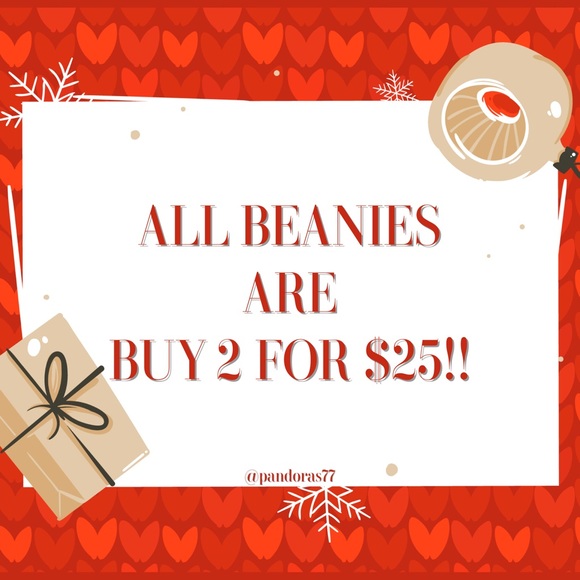 2/$25—SOFT SOLID OR PRINTED MESSY BUN BEANIES!! BRAND NEW!! FANTASTIC QUALITY!! - Picture 7 of 7